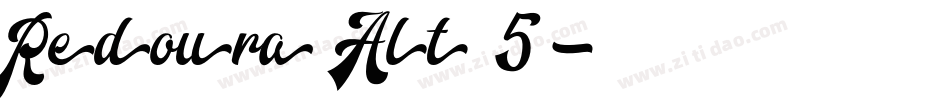 Redoura Alt 5字体转换